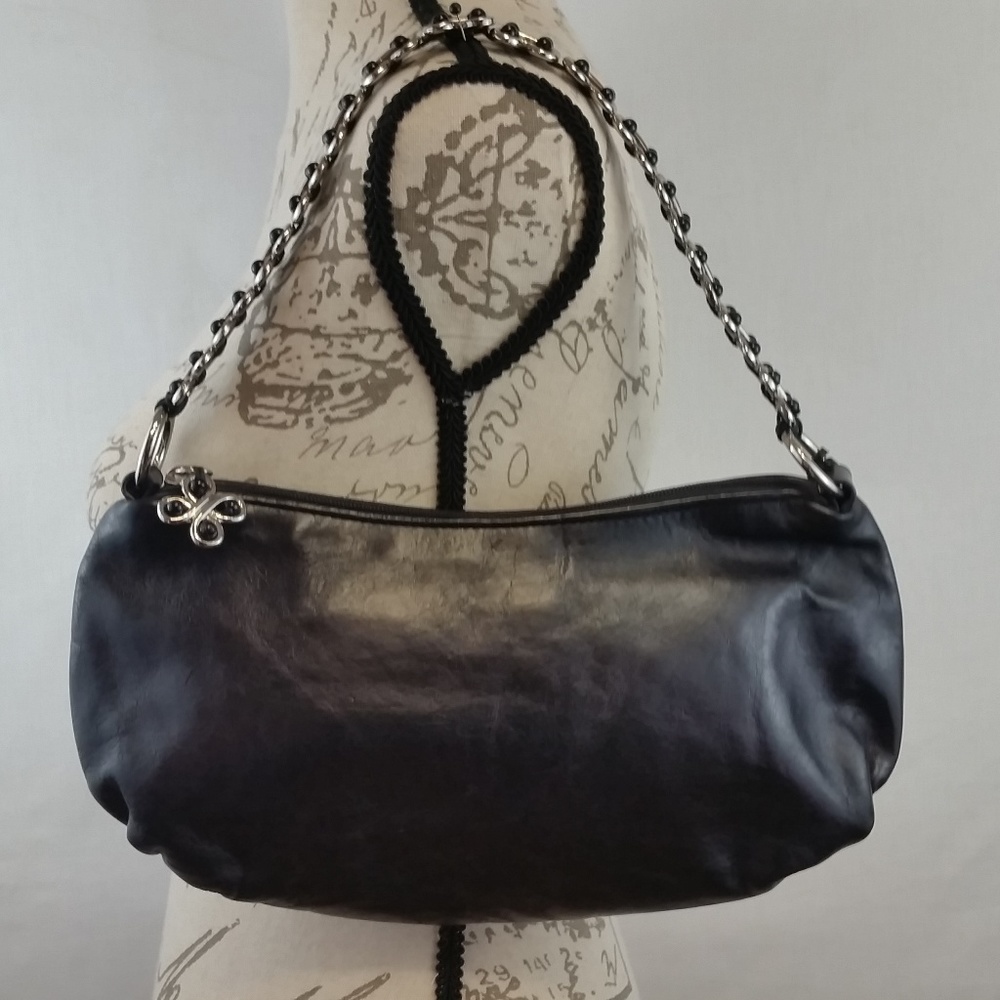 Elliott Lucca Black Leather Handbag Shoulderbag